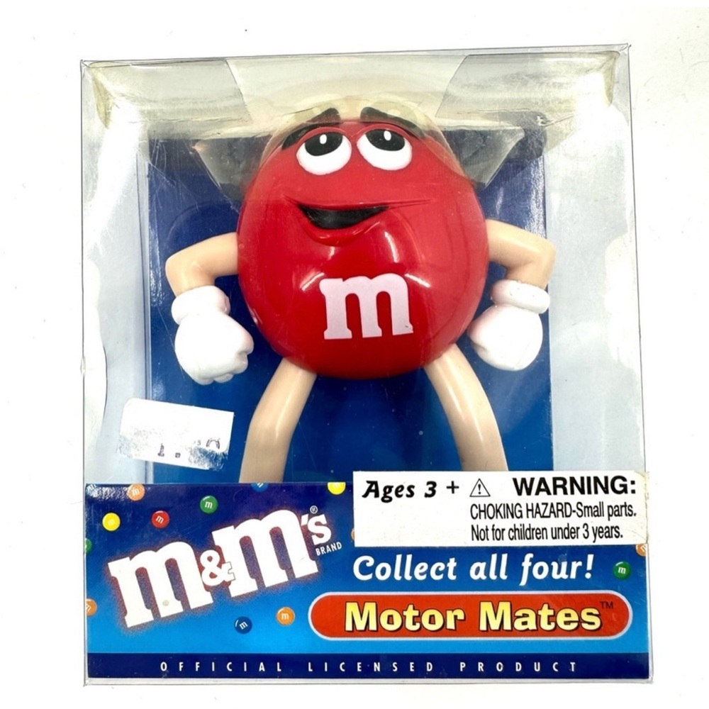 M&M’s Motor Mate Red M&M figurine. NIB Can be used as ornament or put on dash.